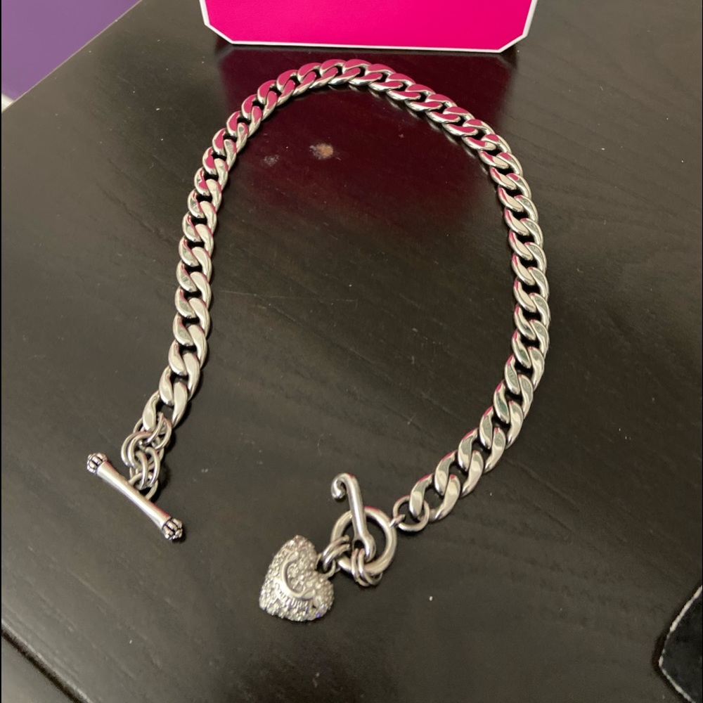 Silver juicy couture necklace